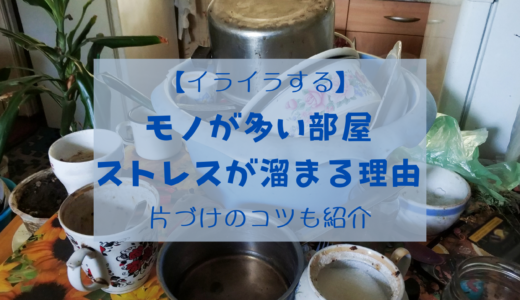 【イライラ】物が多い部屋がストレスになるのはナゼ？片づけのコツも紹介